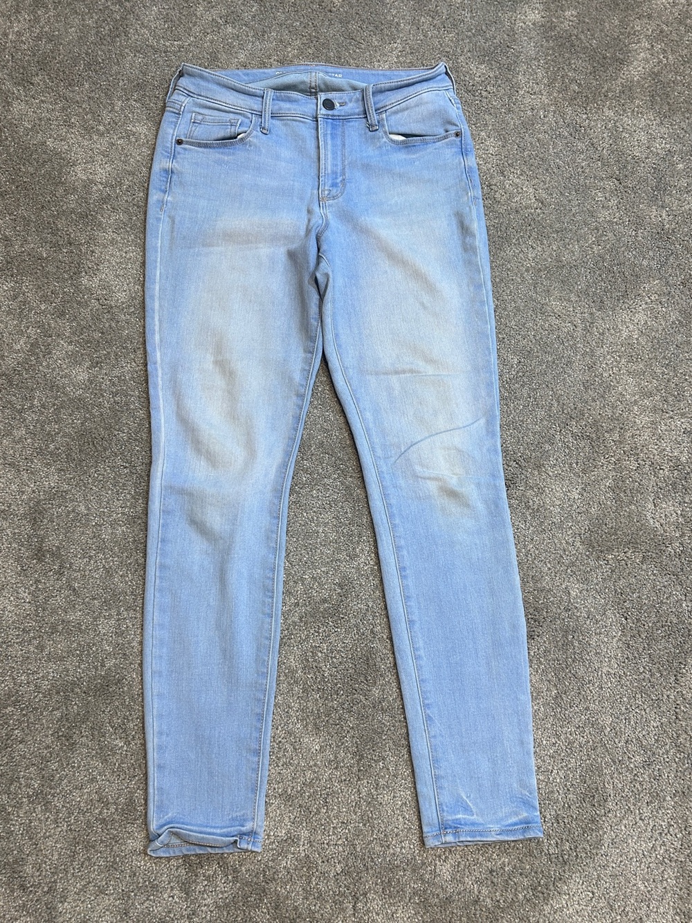 Old Navy Blue Jeans Womens 8 Regular Mid-Rise Faded light-blue